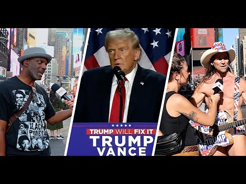 New Yorkers share their thoughts on Donald Trump and Kamala Harris