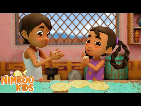 Aloo Ke Parathay Cartoon Rhyme, आलू के पराठे, Hindi Songs and Kids Videos