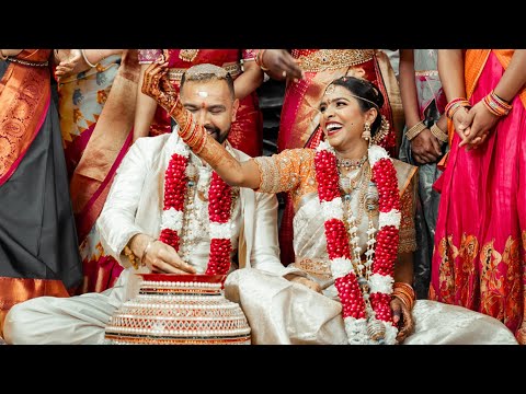 Bharath + Hyndavi | The Wedding Film Teaser | Grand Indian Wedding Celebration | Chavi Studios | 4k