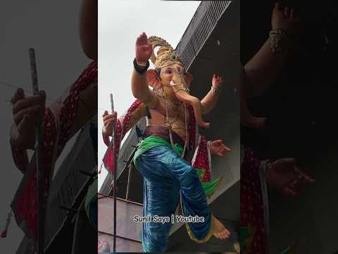 Biggest ganpati aagman 2024 40-45 foot Mumbai biggest ganpati Murti 2024 #mumbaiganpati