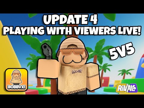 UPDATE 4: 5v5 WITH VIEWERS! KILL ME FOR CHARM! (ROBLOX RIVALS) #shorts #shortlive #robloxlive