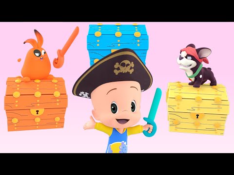 Pirate Cuquin's and his magic treasure chests | Bunny shapes in the color cube