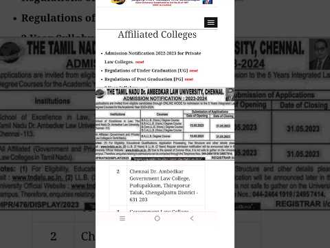 Law college admission process| law college counselling 2023 #admission #cutoff