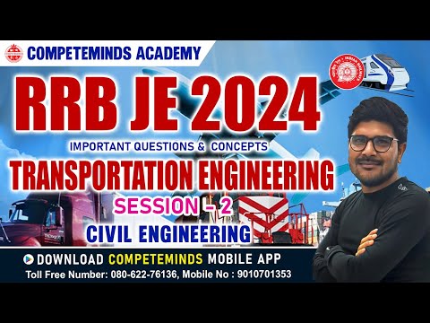 RRB JE 2024 |CIVIL ENGINEERING-TRANSPORTATION | PREVIOUS YEAR QUESTIONS DETAILED EXPLANATION