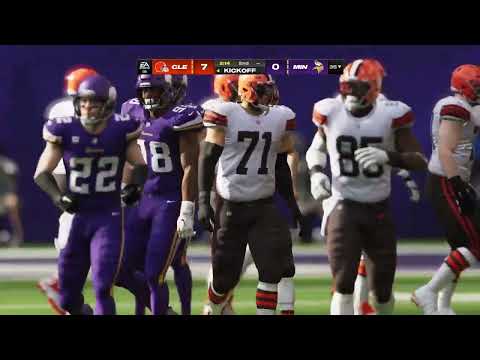 🔥 Vikings vs. Browns Madden 24 PS5 Gameplay - Mundo Gamer Brasil