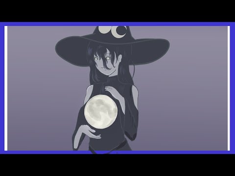 Witchtober art challenge speedpaint - Lunar witch