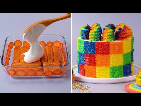 Most Satisfying Rainbow Cake Videos In The World