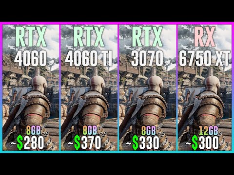 RTX 4060 vs RTX 4060 TI vs RTX 3070 vs RX 6750 XT - Tested in 25 Games