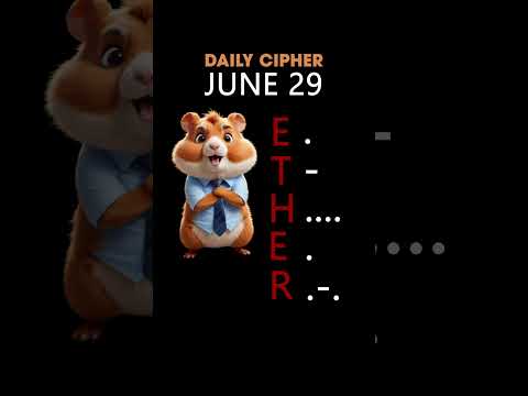 Hamster Kombat Daily Cipher 29 June #hamsterkombat