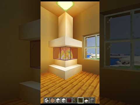 Modern Fireplace in Minecraft. #shorts #minecraft #youtubeshorts