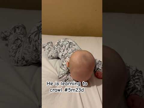 He is leaning to crawl, Sam đang tập bò mà ko có vui lắm #baby #babymoments #cute #love #crawling