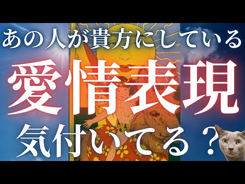 あの人の貴方への愛情表現❤️気付いてますか？😆現状・お悩み・今後の展開まで✨［占い/タロット/ルノルマン/オラクル/恋愛/仕事/潜在意識］