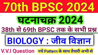 70th BPSC 2024 | Ghatna Chakra Purvavlokan | Science : Biology | BPSC Biology Previous Year Question