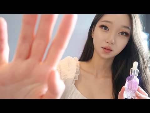 ASMR doing your skin care VERY quickly