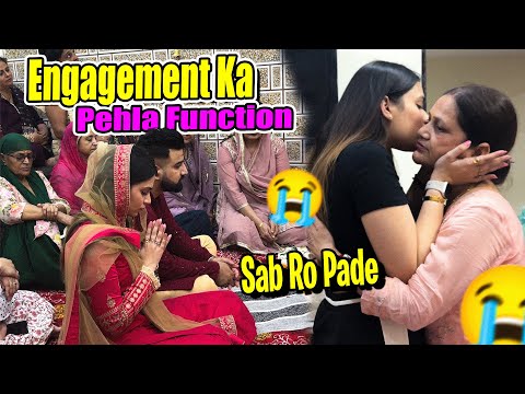 ENGAGEMENT Ka Pehla FUNCTION😍| Sab ROO Padhe😭   #RajatSwatiVlogs #engagement #family #couplevlog