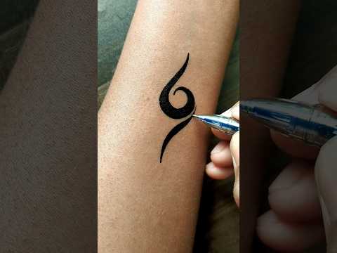 DIY | easy tattoo design........#tattoo #temporarytattoo #art #shorts #viral #trending