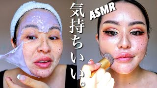 【ずっと見てられる】ASMRメイク💄コスメの音が最高すぎる【音フェチ】