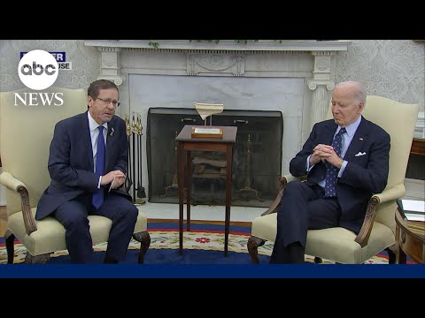 Biden hosts Israeli president at the White House