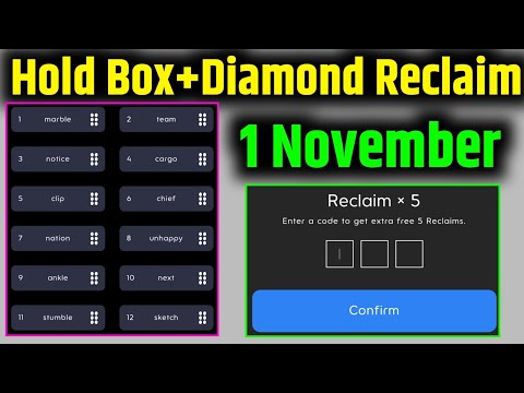 1 November Holdcoin Hold Box code | Hold Coin Reclaim Code 1 November | Hold Coin Airdrop #holdcoin​