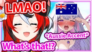 Biboo Copies Bae's Aussie Accent While Being Sleep Deprived and Made Her Laugh 【Hololive】