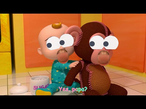 Cocomelon Johny Johny Yes Papa Sing Along (Baby Jj and Teddy Bear) Hilarious Tongue