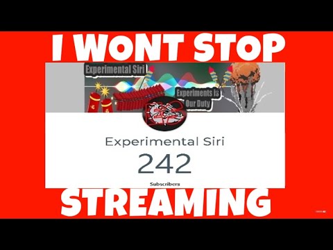 I literally won't stop streaming until I get 300 subscribers