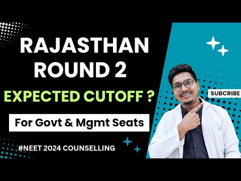 Rajasthan Round 2 expected cutoff for government and management payment seat 🔥|| Dr Counsellor Neet