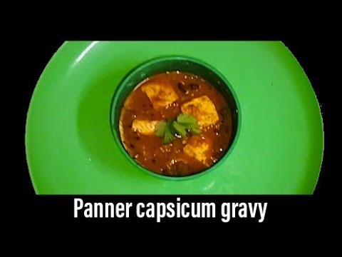 panner capsicum gravy / panner butter capsicum gravy