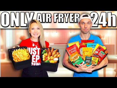 Only eating AIR FRYER FOOD for 24 HOURS! 😋 Amazing AirFryer hacks | COSORI Air Fryer