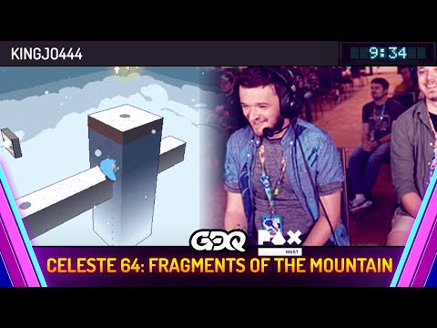 Celeste 64: Fragments Of The Mountain by KingJO444 in 9:34 - GDQ @ PAX West 2024