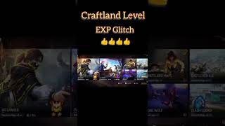 Free fire Craftland Level || EXP Glitch 🔥👍#short #shorts #freefire