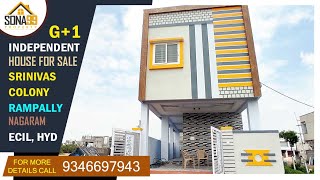 Independent House for sale Hyderabad, 100 Sqyds West,  Srinivas Colony, Rampally Hyderabad | SONA99