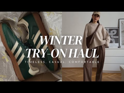 WINTER TRY-ON HAUL | COS, Sézane, Arket, Adidas Samba, Birkenstock, Monica Vinader, Levi’s 501