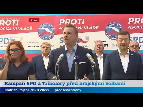 11. 07. 2024 - Společná tisková konference SPD/Trikolora a PRO ke krajským volbám