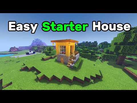 Easy Starter House in Minecraft.