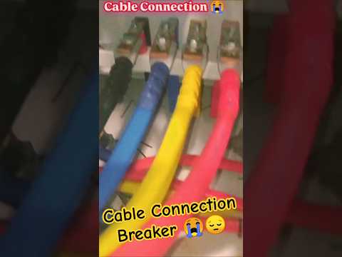 How to installation Cable Dressing ▶️😭 | Breaker Connection Cable #short