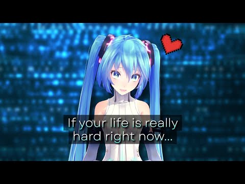 Miku tries to give you emotional support but...