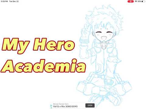 Deku my hero academia speedpaint and merry Christmas Eve!