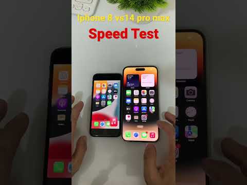 Iphone 8 vs Iphone 14 pro max Speed Test #shorts