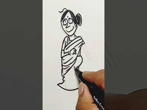 How to draw cartoon | cartoon drawing | cartoon doodle art | #shorts