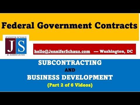 Federal Contracting - BUSINESS DEVELOPMENT For Subcontracting With The Primes