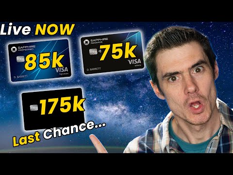 HUGE BONUS On Sapphire Cards LIVE NOW + Last Chance for 175k