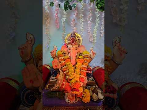 Ganpati Bappa Decoration 2024✨️ #ganpatibappamorya #bappa  #decoration #shorts #ytshorts #viralreels