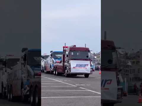 Most trucks towed behind a truck - 20 by Japan Highway & Road Towing Service Coop. 🇯🇵