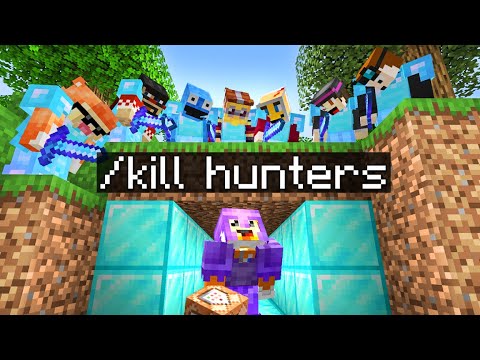 Minecraft Manhunt but I have CUSTOM COMMANDS