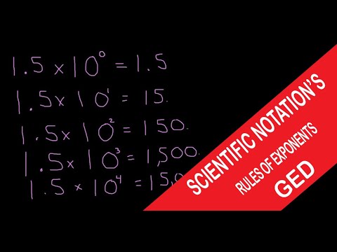 Scientific Notation - Rules of Exponents - GED