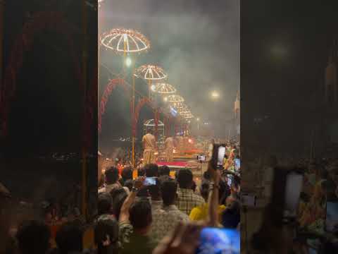 Banaras Ganga Aarti 🕉️🙏￼