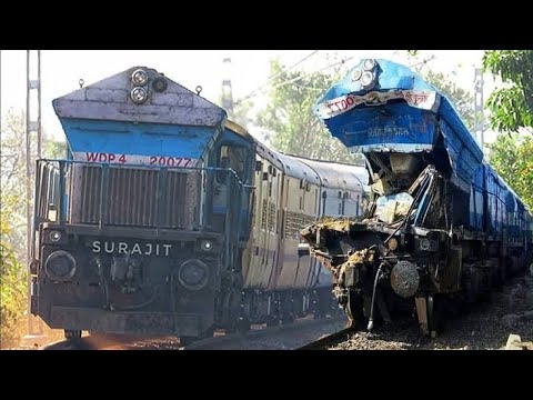 wdp4d locomotive damage indian railways