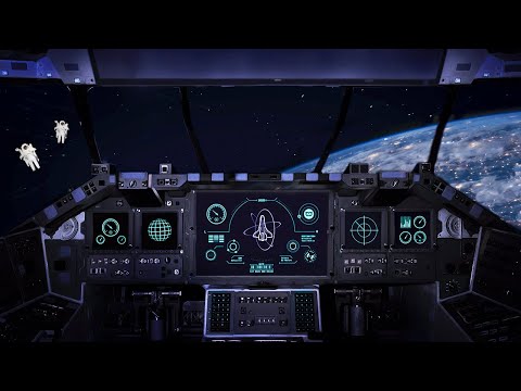 Spaceship Ambience for Sleep or Studying | ASMR Space Travel Sounds