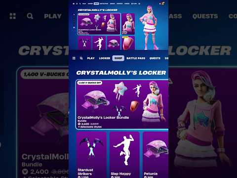 New Crystalmolly’s Locker Bundle #fortniteitemshopreview #shorts